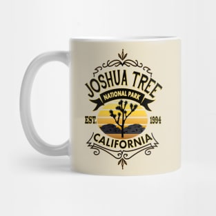 Joshua Tree National Park California Vintage Typography Mug